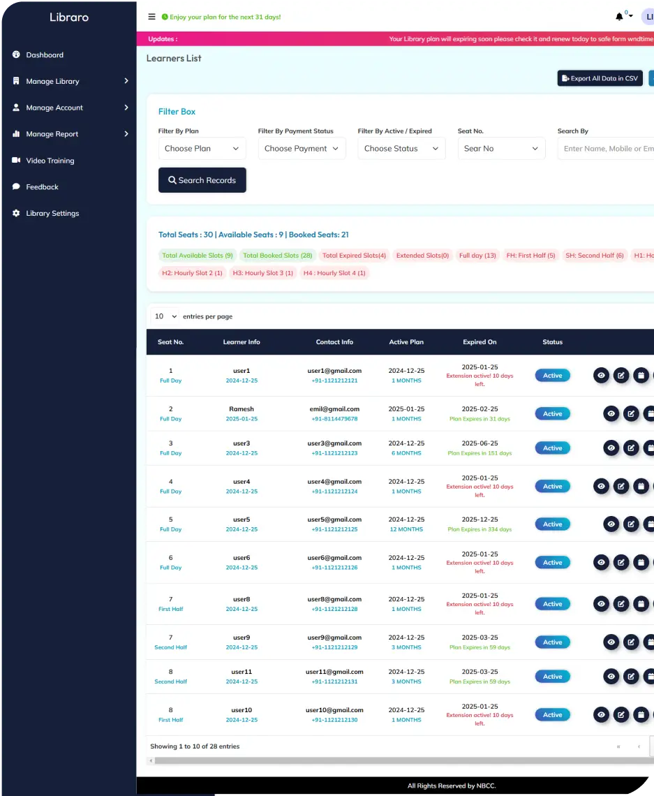 Online library system